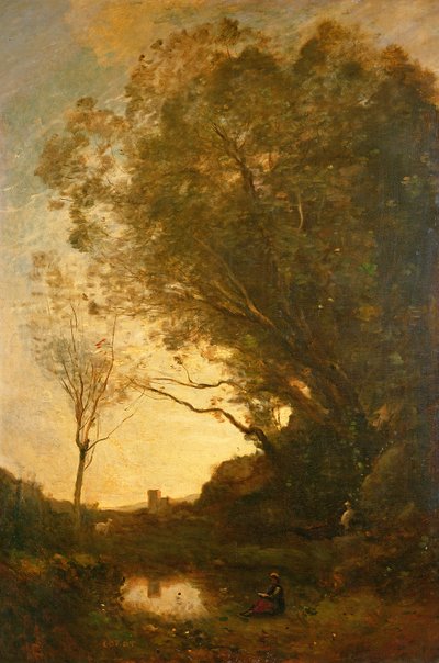 Le soir - Jean Baptiste Camille Corot